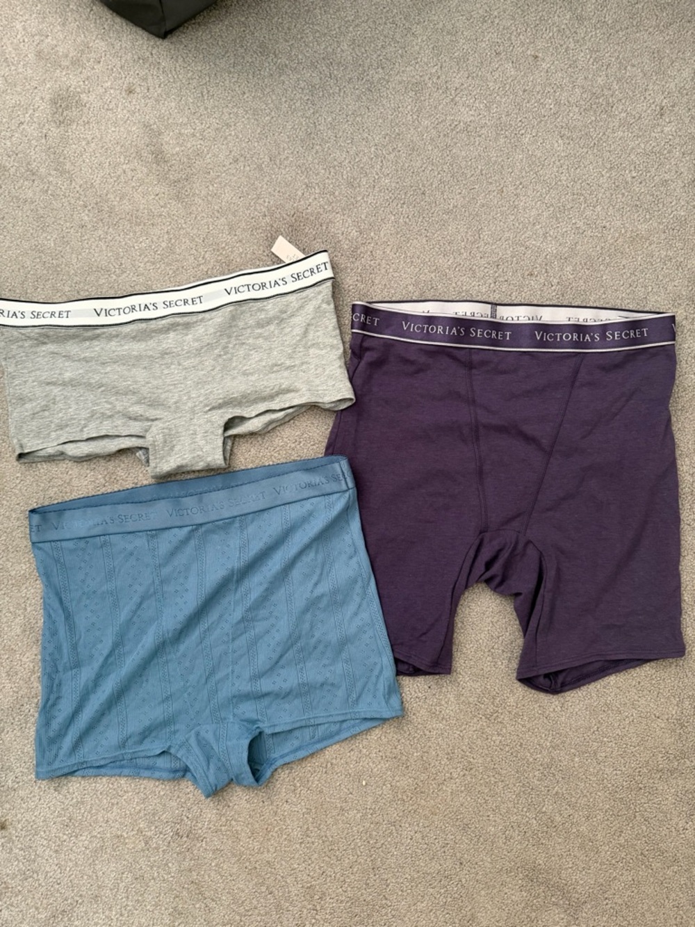 NWT Victoria's Secret Bundle Boy Short, High Waisted Boy Short & Boy Brief Small